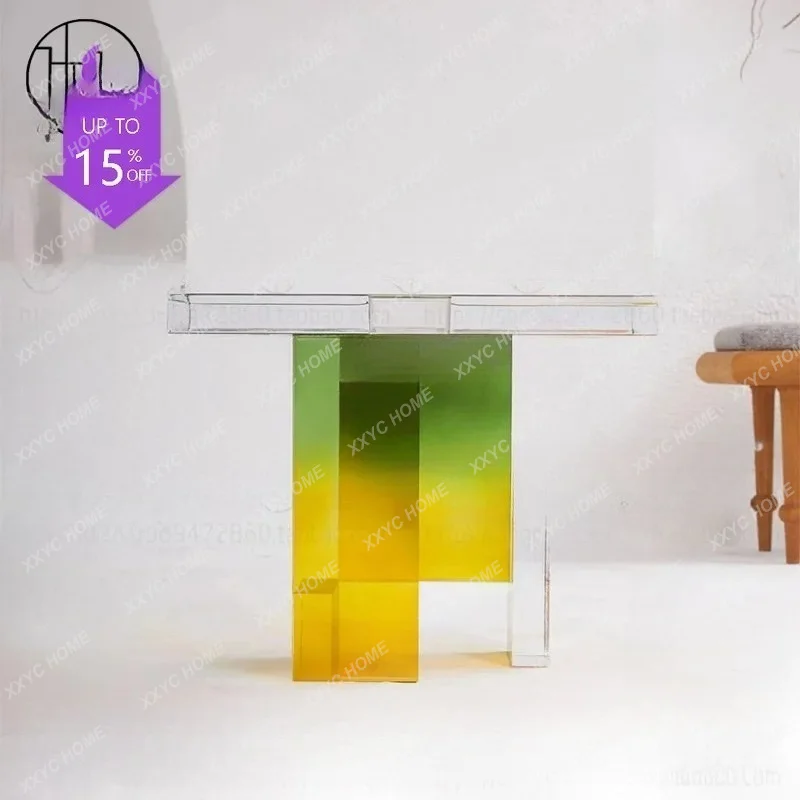 L coffee table acrylic transparent matte rectangular edge table light luxury corner table
L coffee table acrylic transparent matte rectangular edge table light luxury corner table