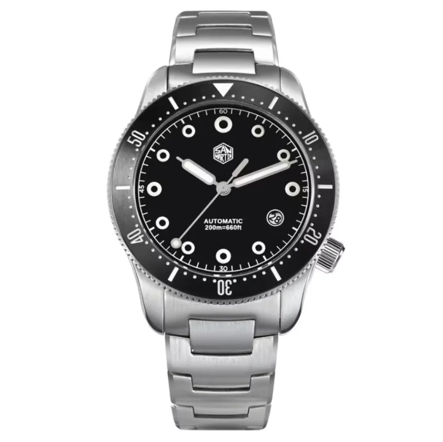 San Martin Men Automatic Watch 39.5mm Mechanical Wristwatch Diver 200M Waterproof BGW-X1 Luminous Sapphire YN55 Ceramic Bezel
San Martin Men Automatic Watch 39.5mm Mechanical Wristwatch Diver 200M Waterproof BGW-X1 Luminous Sapphire YN55 Ceramic Bezel