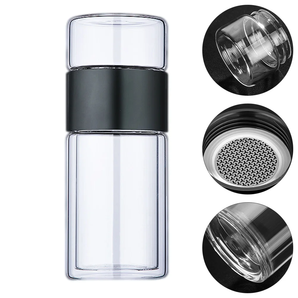 1Pcs Tea Separation Cup High Temperature Resistance Double Wall Glass Tea Infuser Bottle Portable Leak Proof Double Wall Glass 
1Pcs Tea Separation Cup High Temperature Resistance Double Wall Glass Tea Infuser Bottle Portable Leak Proof Double Wall Glass