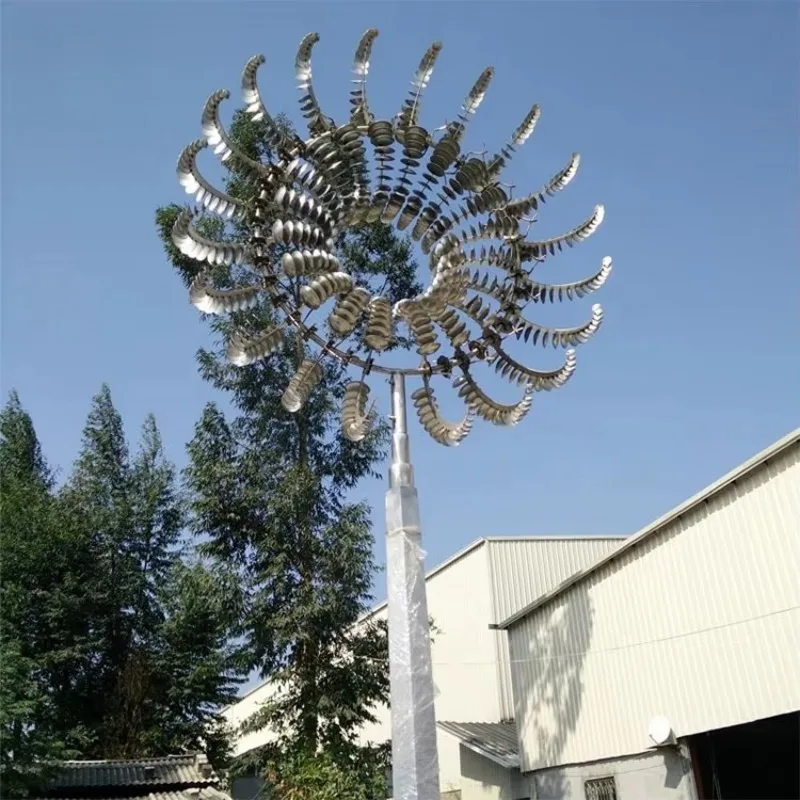 Large Spiral Multi Blade Metal Landscape Sculpture Outdoor Lawn Courtyard Wind Driven Static Art Ornament Polished Mirror
Large Spiral Multi Blade Metal Landscape Sculpture Outdoor Lawn Courtyard Wind Driven Static Art Ornament Polished Mirror