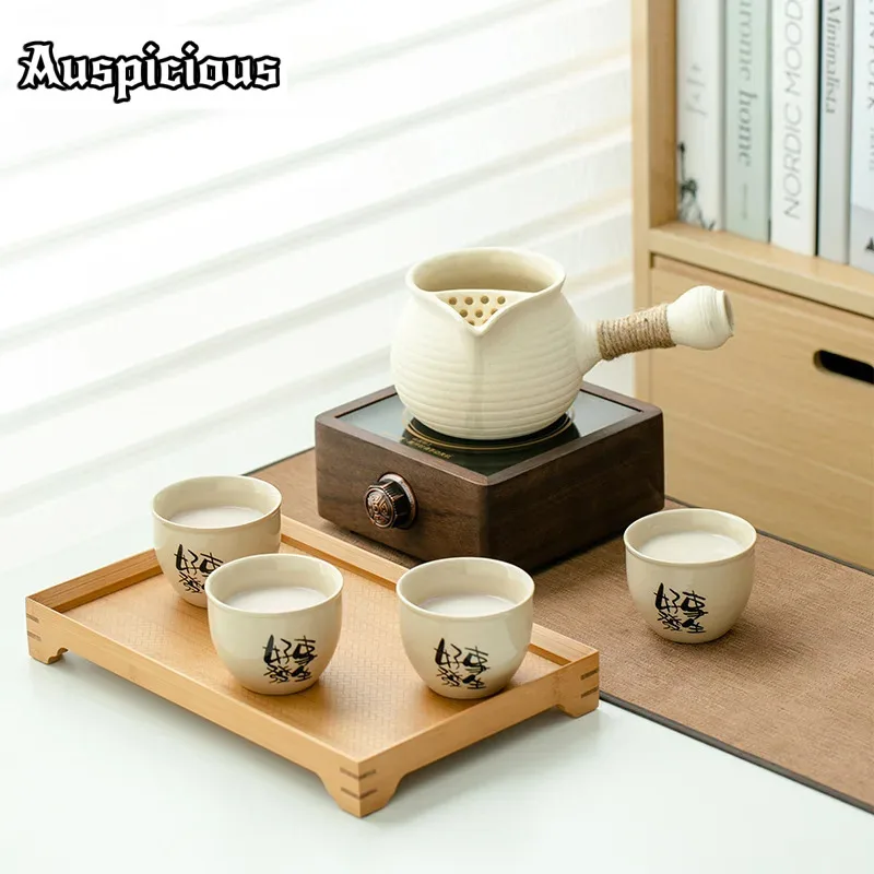 Pot Tea Maker Round The Stove to Cook Roast Tea in Winter White Mud Boiled Teapot Kettle Small Tea Tray Outdoor Bubble Teaset
Pot Tea Maker Round The Stove to Cook Roast Tea in Winter White Mud Boiled Teapot Kettle Small Tea Tray Outdoor Bubble Teaset
