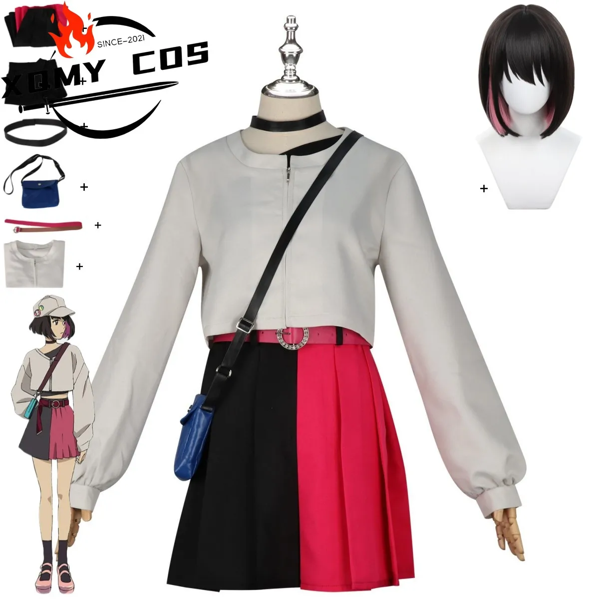 Xq2025 New Anime Lazarus Eleina Elena Cosplay Costume Tracksuit Coat Red Skirt Bag Wig Adult Woman Cute Daily Leisure Party Suit
Xq2025 New Anime Lazarus Eleina Elena Cosplay Costume Tracksuit Coat Red Skirt Bag Wig Adult Woman Cute Daily Leisure Party Suit