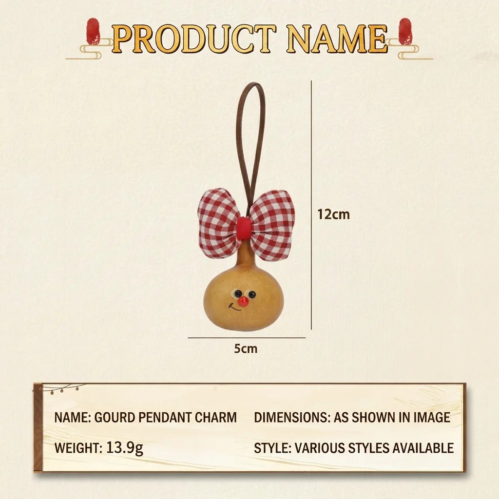 Handcrafted Gourd Decor Exquisite Gourd Keychain Decoration Vintage Pendant For Bag Natural Cute Keychain Pendant For Living
Handcrafted Gourd Decor Exquisite Gourd Keychain Decoration Vintage Pendant For Bag Natural Cute Keychain Pendant For Living