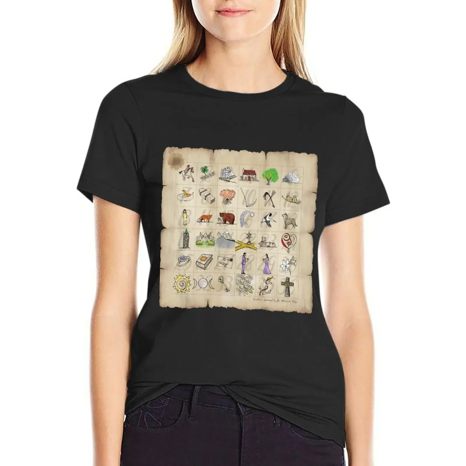Lenormand Game of Hope T-Shirt blanks summer tops sweat oversized Women's t-shirt
Lenormand Game of Hope T-Shirt blanks summer tops sweat oversized Women's t-shirt