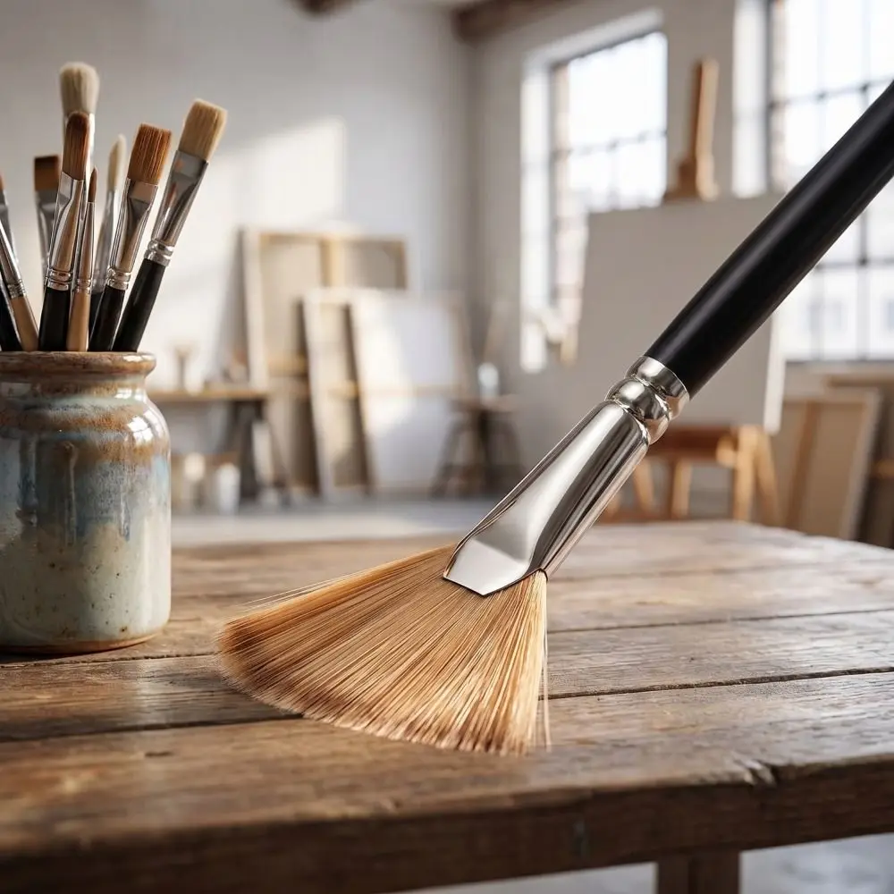 Artistic Paintbrush 5 PCS Artist Brush 5-Piece Stainless Steel Fan Blender Fan-Shaped Painting Set Window Frames
Artistic Paintbrush 5 PCS Artist Brush 5-Piece Stainless Steel Fan Blender Fan-Shaped Painting Set Window Frames
