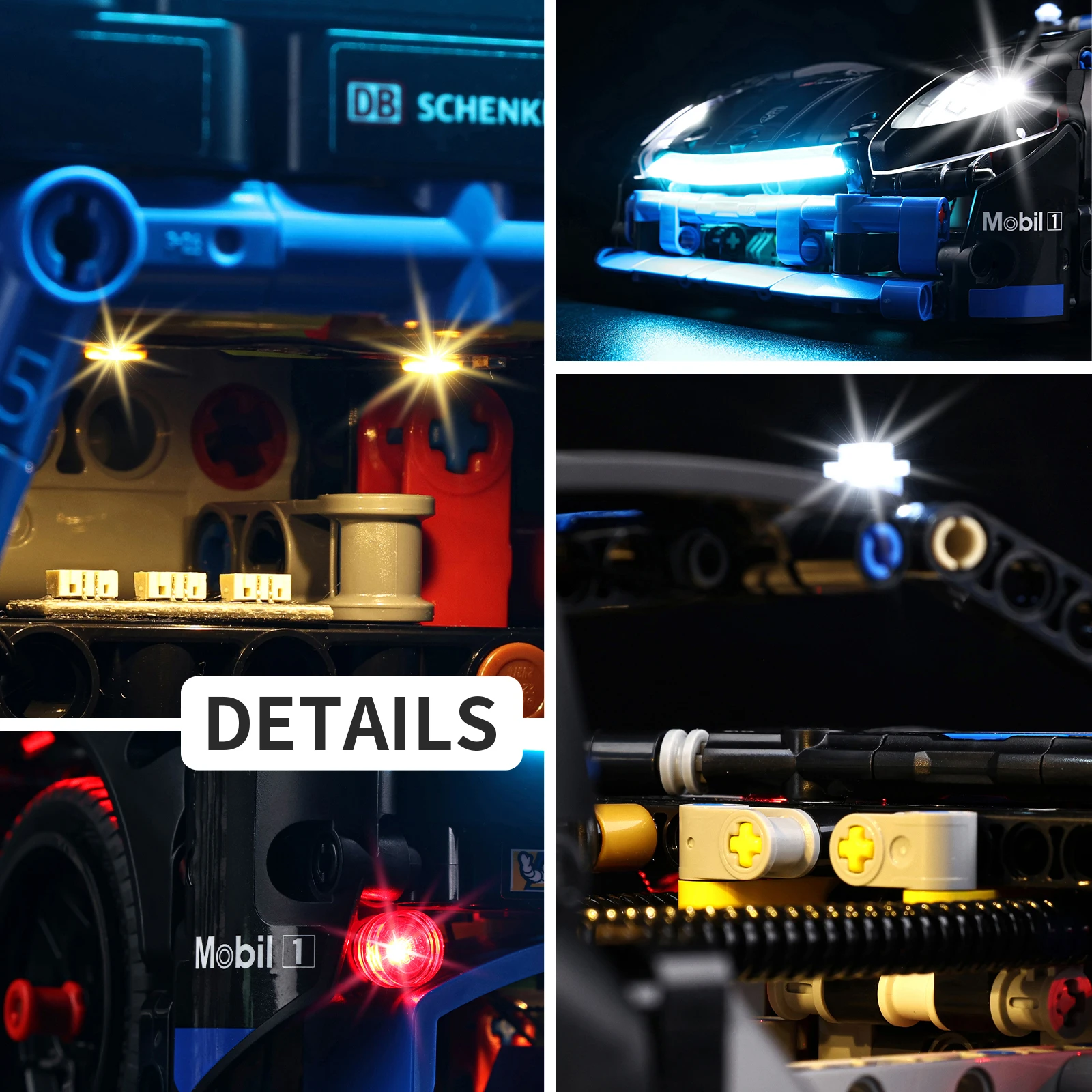 Комплект светодиодных фонарей для гоночного автомобиля LEGO GT4 E-Performance 42176
Комплект светодиодных фонарей для гоночного автомобиля LEGO GT4 E-Performance 42176