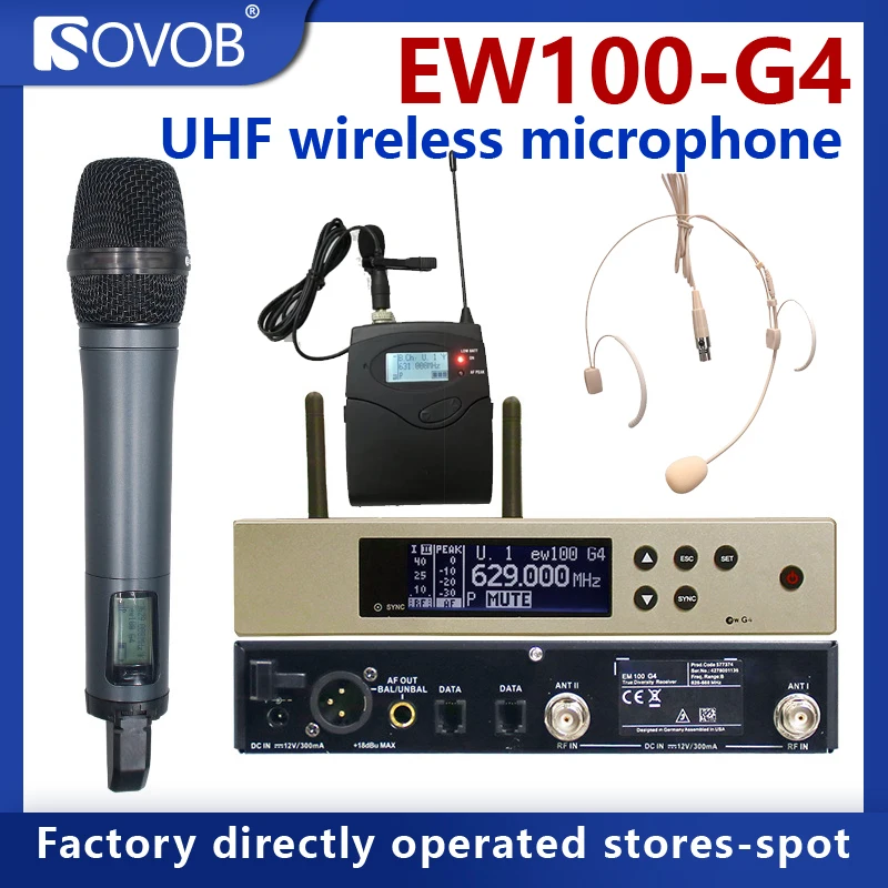 EW100G4 wireless microphone system is equipped with E835S waistband headband clip wireless microphone and UHF true diversity
EW100G4 wireless microphone system is equipped with E835S waistband headband clip wireless microphone and UHF true diversity