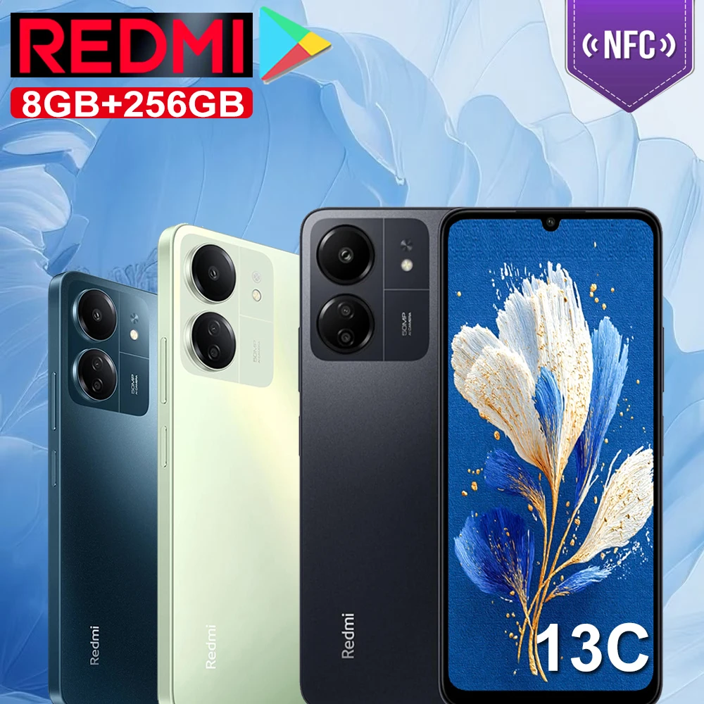XIAOMI Redmi 13C smart phone 4G network 6.74inches/8GB+256GB memory/MIUI system 3.5mm headphone plug 5000mAh battery/support NFC
XIAOMI Redmi 13C smart phone 4G network 6.74inches/8GB+256GB memory/MIUI system 3.5mm headphone plug 5000mAh battery/support NFC