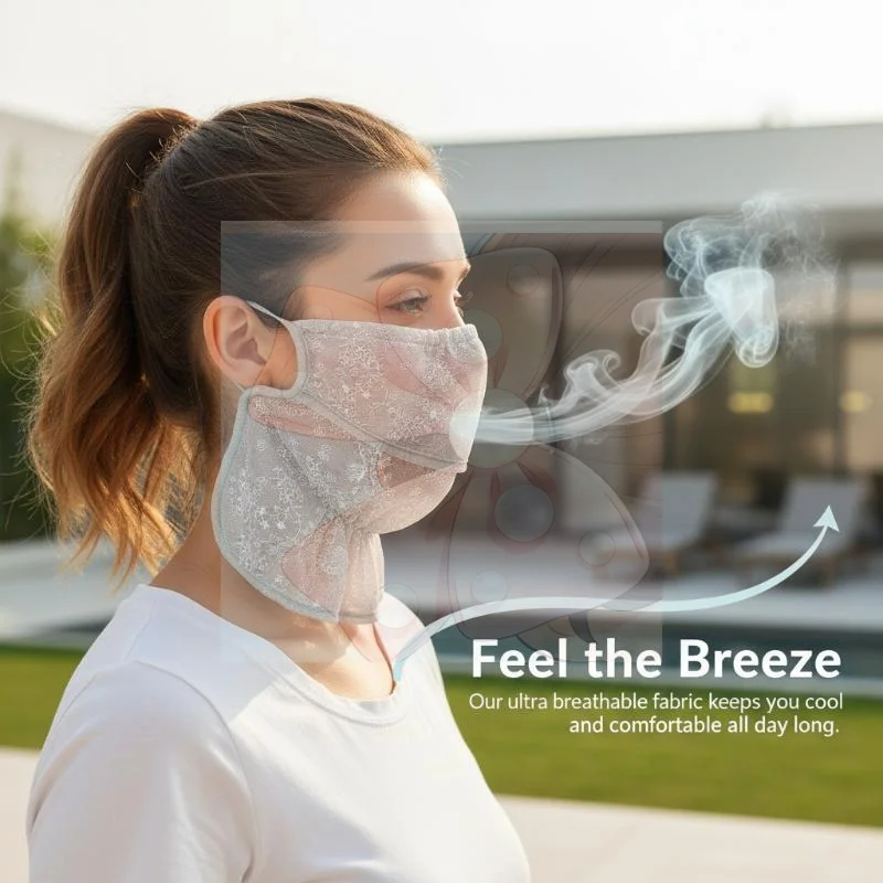 Anti-UV Sunscreen Mask Breathable Ear Cord Face Cover Scarf Hanging Ear Dust-proof Scarves Mask Summer Dust-proof Veil
Anti-UV Sunscreen Mask Breathable Ear Cord Face Cover Scarf Hanging Ear Dust-proof Scarves Mask Summer Dust-proof Veil