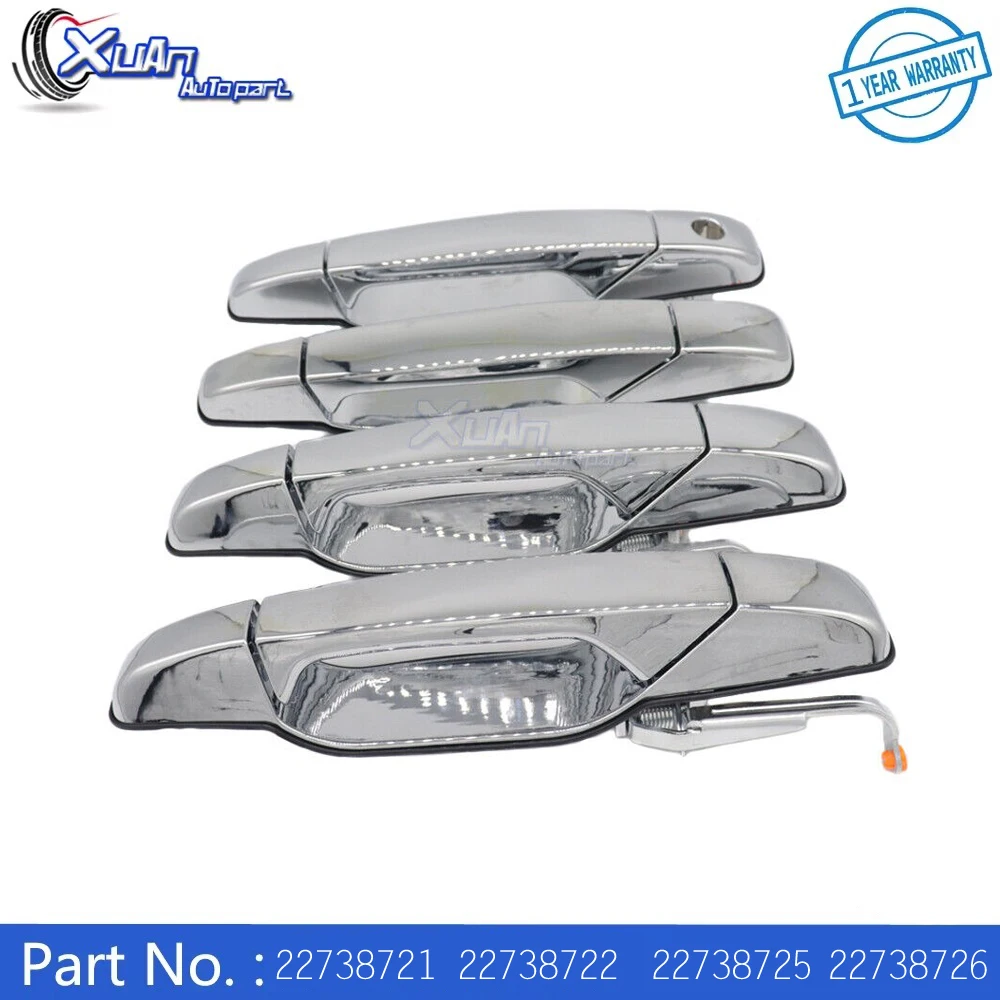 XUAN FL FR RL RR Хромированная внешняя дверная ручка 22738721 22738722 22738725 22738726 Для Cadillac Escalade Chevrolet Silverado GMC
XUAN FL FR RL RR Хромированная внешняя дверная ручка 22738721 22738722 22738725 22738726 Для Cadillac Escalade Chevrolet Silverado GMC