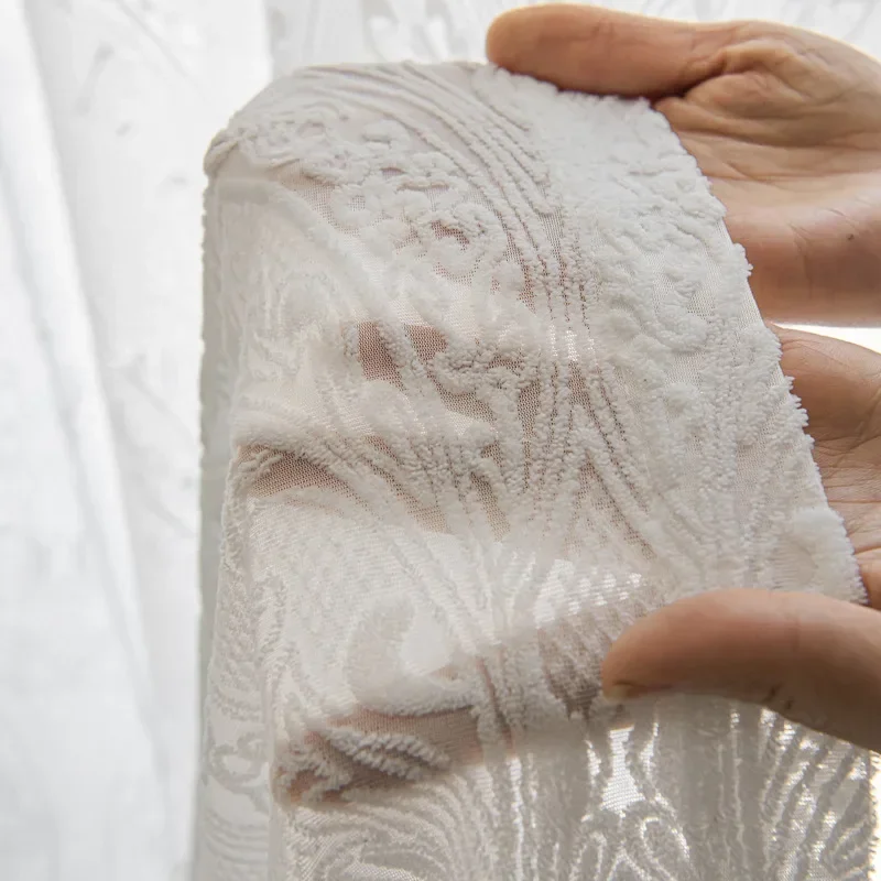 Cheese Blackout Cashmere Embossed Window Screen Living Room Bedroom Balcony Restaurant French Transparent Curtain Screen
Cheese Blackout Cashmere Embossed Window Screen Living Room Bedroom Balcony Restaurant French Transparent Curtain Screen