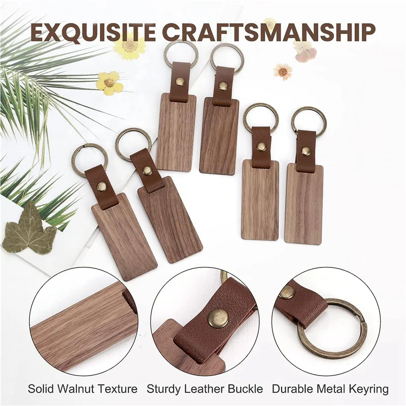 25 Pieces Leather Wood Keychain Blank, Wooden Keychain Blanks With Leather Strap, Unfinished Wooden Keychains Durable 65 X 28Mm
25 Pieces Leather Wood Keychain Blank, Wooden Keychain Blanks With Leather Strap, Unfinished Wooden Keychains Durable 65 X 28Mm