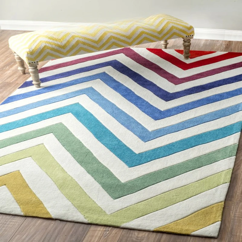 Light luxury colorful striped cute children's cartoon kindergarten mat early education living room bedroom study handmade carpet
Light luxury colorful striped cute children's cartoon kindergarten mat early education living room bedroom study handmade carpet