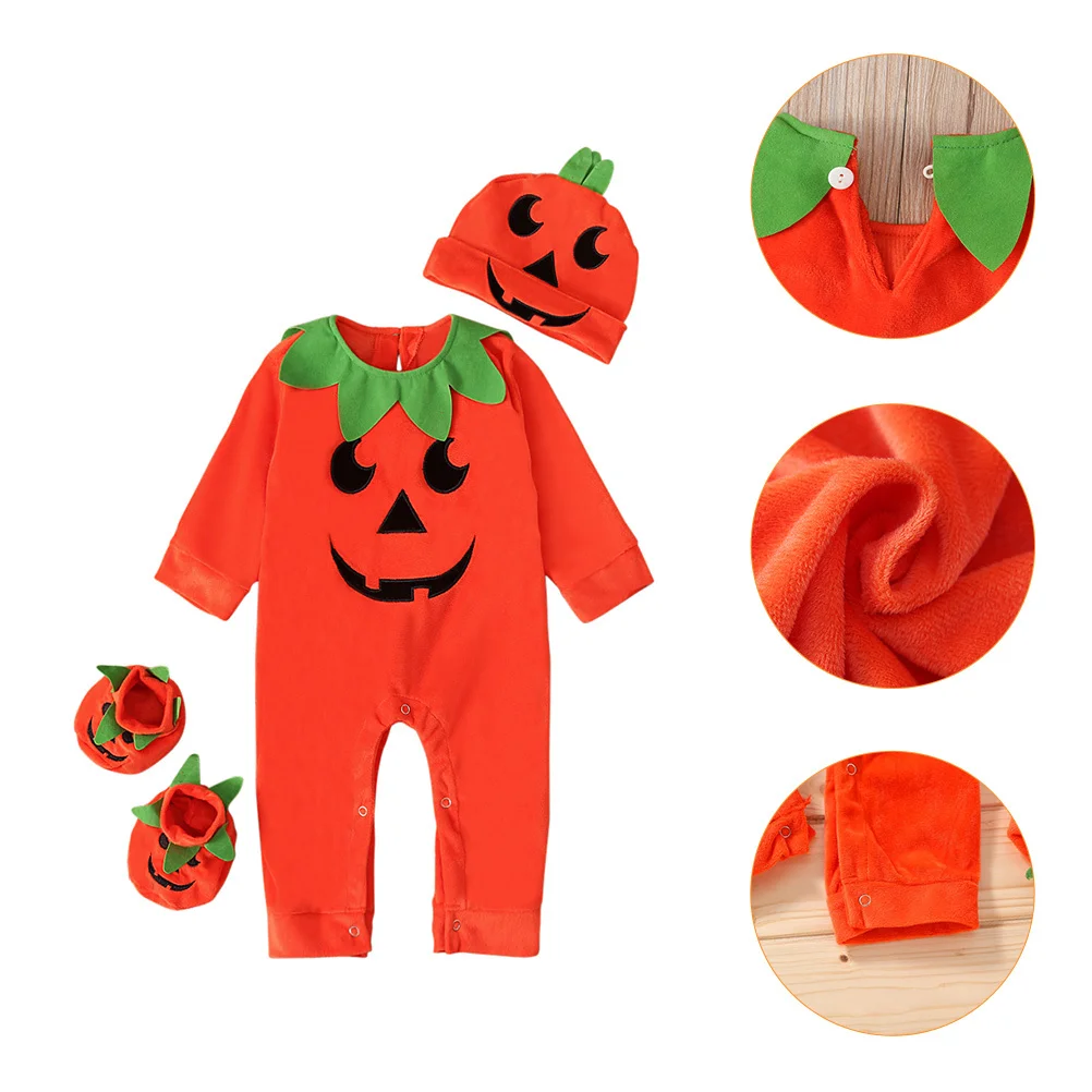 Halloween Jumpsuit Set Long Sleeve Newborn Infant Costume Party Clothes Hat Shoes Halloween Baby Costume
Halloween Jumpsuit Set Long Sleeve Newborn Infant Costume Party Clothes Hat Shoes Halloween Baby Costume