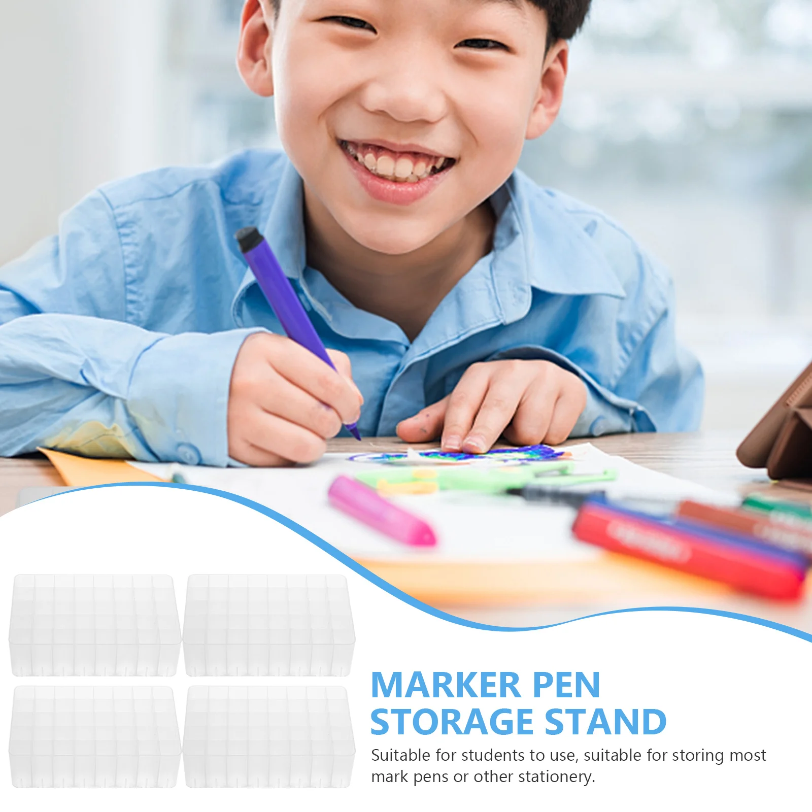 4 Pcs Storage Holder Organizer Clear Plastic Stationery Holder Pen Storage Stand Desk Organizing Supplies
4 Pcs Storage Holder Organizer Clear Plastic Stationery Holder Pen Storage Stand Desk Organizing Supplies