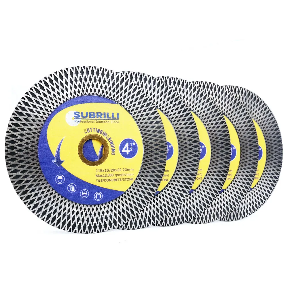 5PCS 4.5 Inch Diamond Cutting Grinding Disc Carving Circular Saw Blade Multifunctional Cutting wheel
5PCS 4.5 Inch Diamond Cutting Grinding Disc Carving Circular Saw Blade Multifunctional Cutting wheel