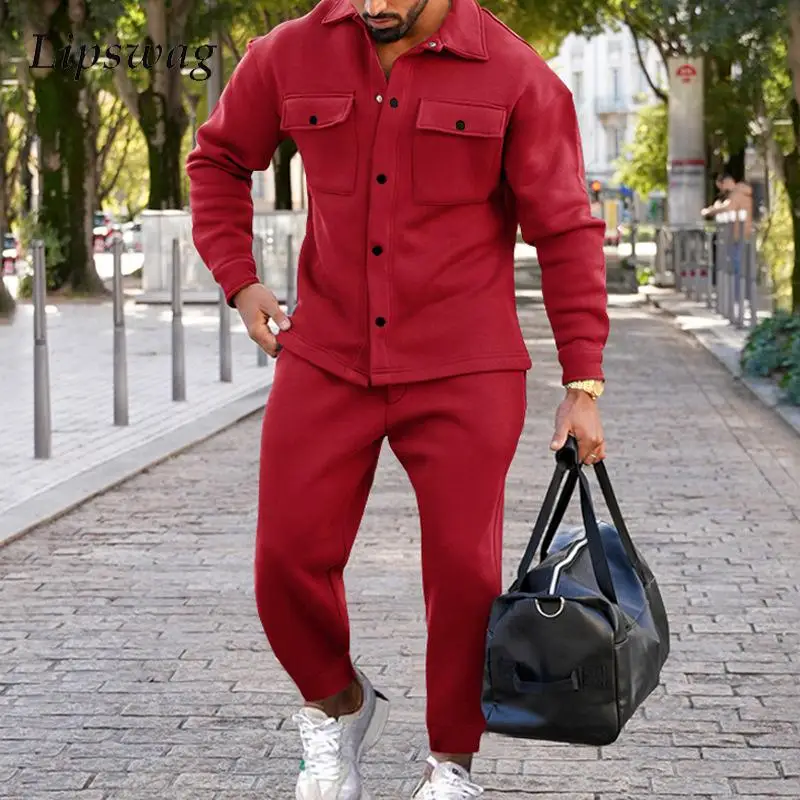 Streetwear New Spring Two Piece Suits Mens Casual Long Sleeve Cargo Jackets And Pants Set For Men Fashion Outfits Men's Clothing
Streetwear New Spring Two Piece Suits Mens Casual Long Sleeve Cargo Jackets And Pants Set For Men Fashion Outfits Men's Clothing