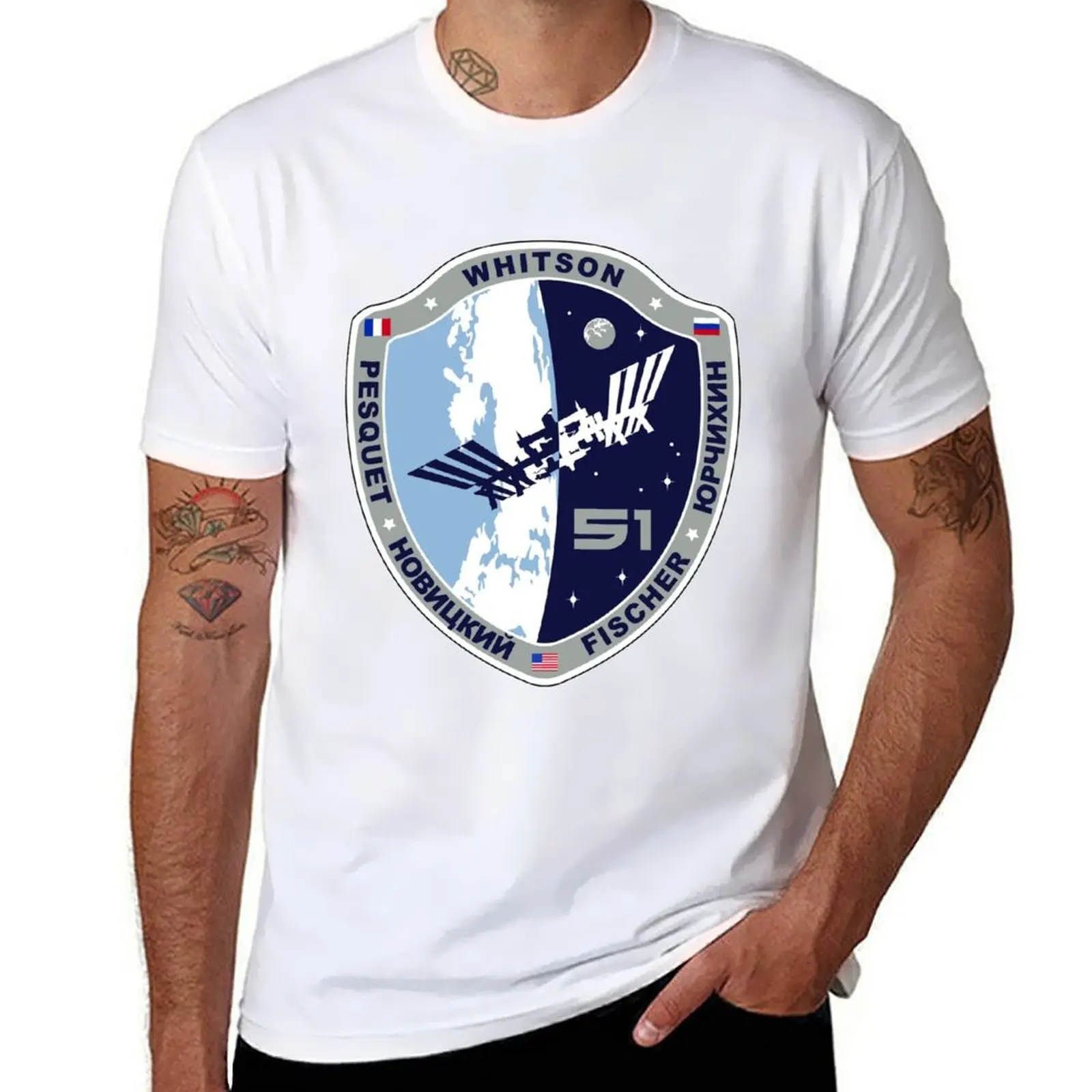 Expedition 51 Actual Flight Crew Patch T-Shirt printed t shirts for man cotton tshirt 100% T-Shirt
Expedition 51 Actual Flight Crew Patch T-Shirt printed t shirts for man cotton tshirt 100% T-Shirt