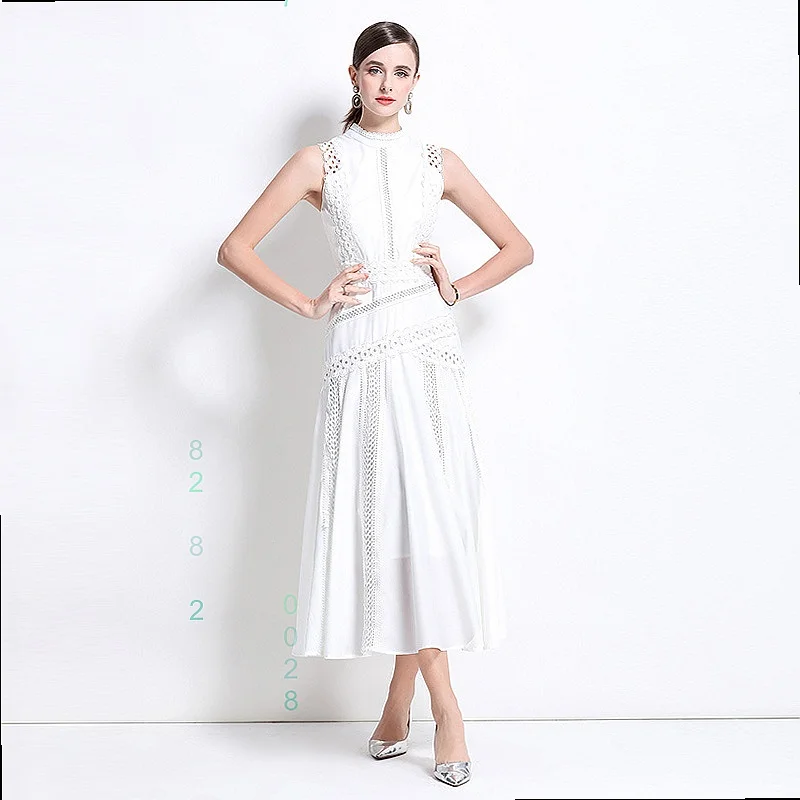 New Lace Hollow Out Sleeveless Waist Dresses, Women Summer Bodycon Jumpsuit Playsuit Matching Set Evening Dress
New Lace Hollow Out Sleeveless Waist Dresses, Women Summer Bodycon Jumpsuit Playsuit Matching Set Evening Dress