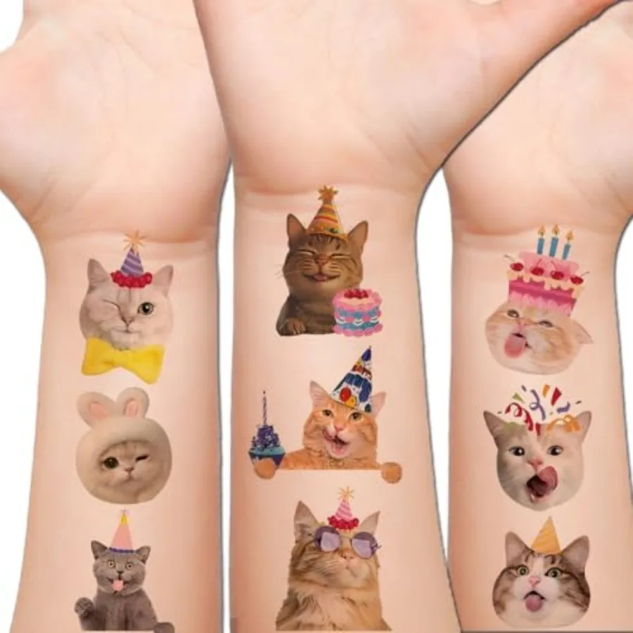 Cat Tattoos for,10 Sheets Cute Funny Cat Party Temporary Tattoos for Girls Boys Birthday Party Supplies Gifts Decoration
Cat Tattoos for,10 Sheets Cute Funny Cat Party Temporary Tattoos for Girls Boys Birthday Party Supplies Gifts Decoration