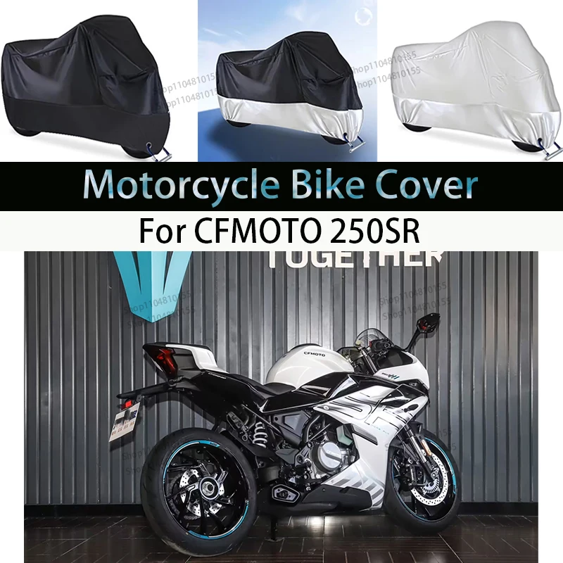 For CFMOTO 250SR Motorcycle Cover Moto Rain Cover Waterproof Dustproof UV Cover Coat Indoor Outdoor Motorbike Scooter Cover
For CFMOTO 250SR Motorcycle Cover Moto Rain Cover Waterproof Dustproof UV Cover Coat Indoor Outdoor Motorbike Scooter Cover