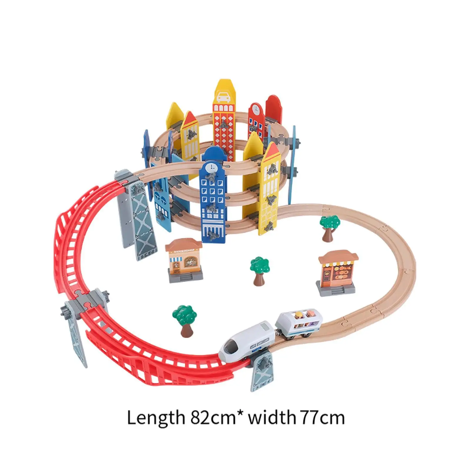 Wooden Train Railway Set Toy Electric Train Set Educational Toy
Wooden Train Railway Set Toy Electric Train Set Educational Toy