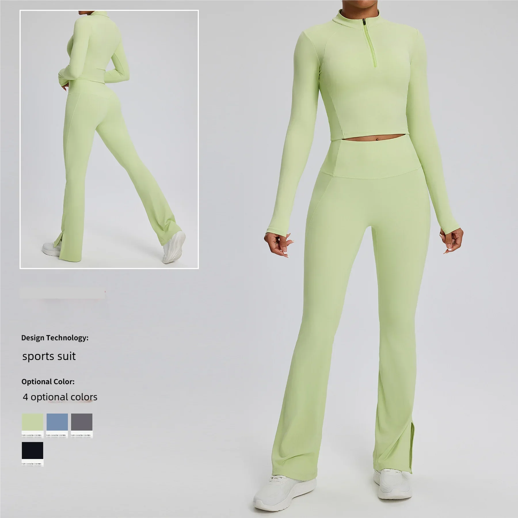2025 Yoga Activewear Set | Quick-Dry Wide-Leg Training Pants+Long-Sleeve Top | Moisture-Wicking Fitness Two-Piece Suit for Women
2025 Yoga Activewear Set | Quick-Dry Wide-Leg Training Pants+Long-Sleeve Top | Moisture-Wicking Fitness Two-Piece Suit for Women