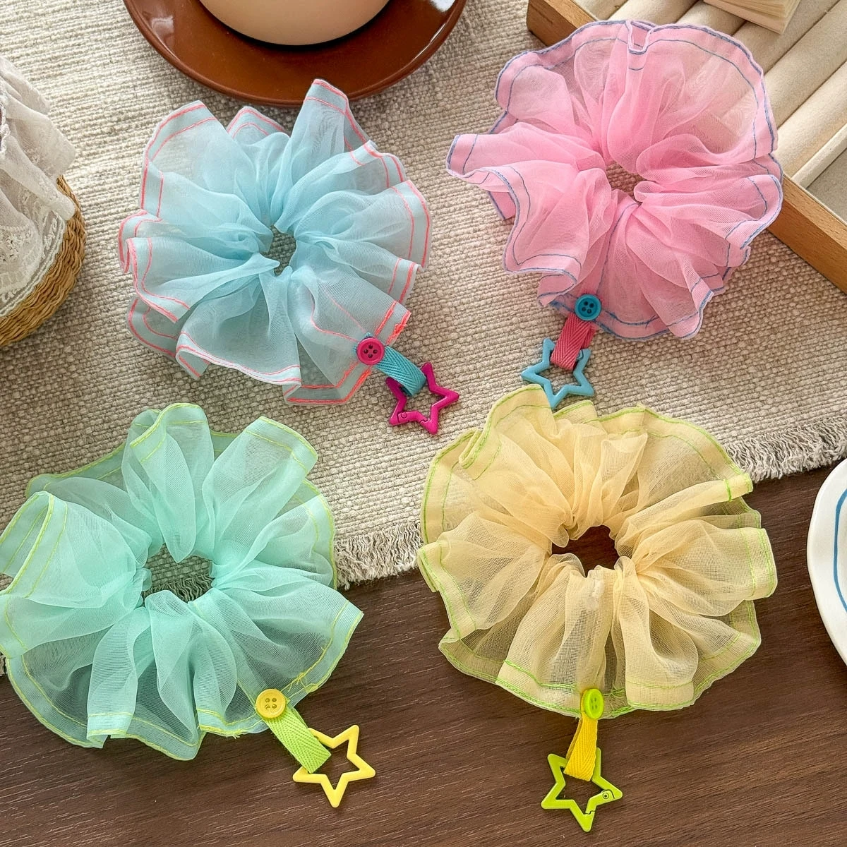 Organza Scrunchies for Girls Hair Accessories Toddler Ponytail Holder Candy Color Hair Tie CuteChildren Elastic Hair Bands
Organza Scrunchies for Girls Hair Accessories Toddler Ponytail Holder Candy Color Hair Tie CuteChildren Elastic Hair Bands