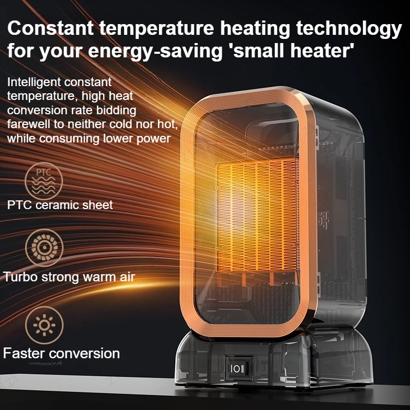 Rectangular Small Desktop Heater Household Indoor Intelligent PTC Ceramic Heating Heater High-speed Thermoelectric Heater
Rectangular Small Desktop Heater Household Indoor Intelligent PTC Ceramic Heating Heater High-speed Thermoelectric Heater