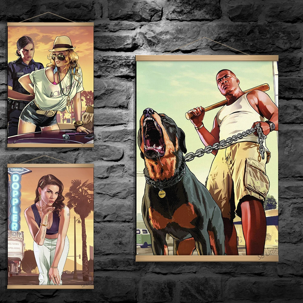 Grand Theft Auto V Аниме игра для девочек анимация Висячие свитки живопись плакат иллюстрация гобелен дизайн творческие стены
Grand Theft Auto V Аниме игра для девочек анимация Висячие свитки живопись плакат иллюстрация гобелен дизайн творческие стены