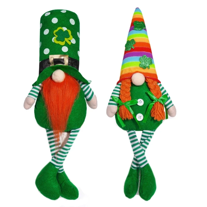 Patricks Day Long Leg Gnomes Plush Figurine Dolls with Rainbow Hat Irish Leprechaun Figure Toy for Festives Home Decors
Patricks Day Long Leg Gnomes Plush Figurine Dolls with Rainbow Hat Irish Leprechaun Figure Toy for Festives Home Decors