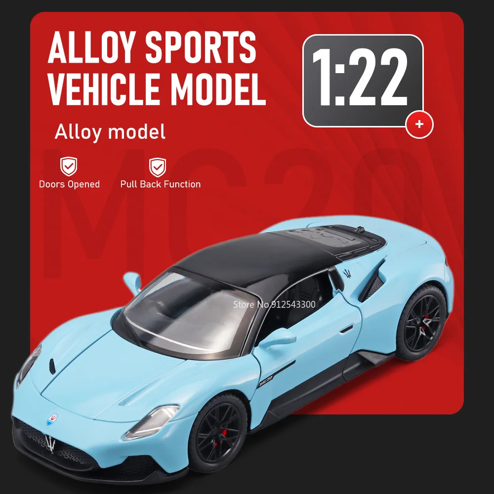1:22 Scale MC20 NA1 Car Model Toy Doors Opened Pull Back Cars Alloy Diecast Rubber Tires Vehicle for Boyfriend Holiday Surprise
1:22 Scale MC20 NA1 Car Model Toy Doors Opened Pull Back Cars Alloy Diecast Rubber Tires Vehicle for Boyfriend Holiday Surprise