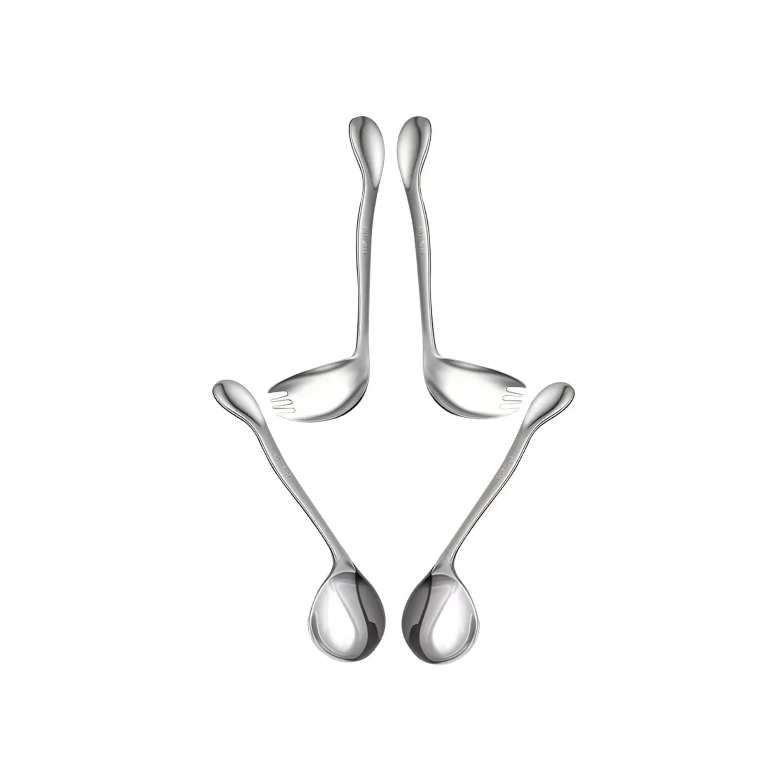 Curved Utensil Ergonomic Adaptive Utensils Auxiliary Cutlery Angled Spoon and Fork for Handicapped Patients Limited Mobility
Curved Utensil Ergonomic Adaptive Utensils Auxiliary Cutlery Angled Spoon and Fork for Handicapped Patients Limited Mobility