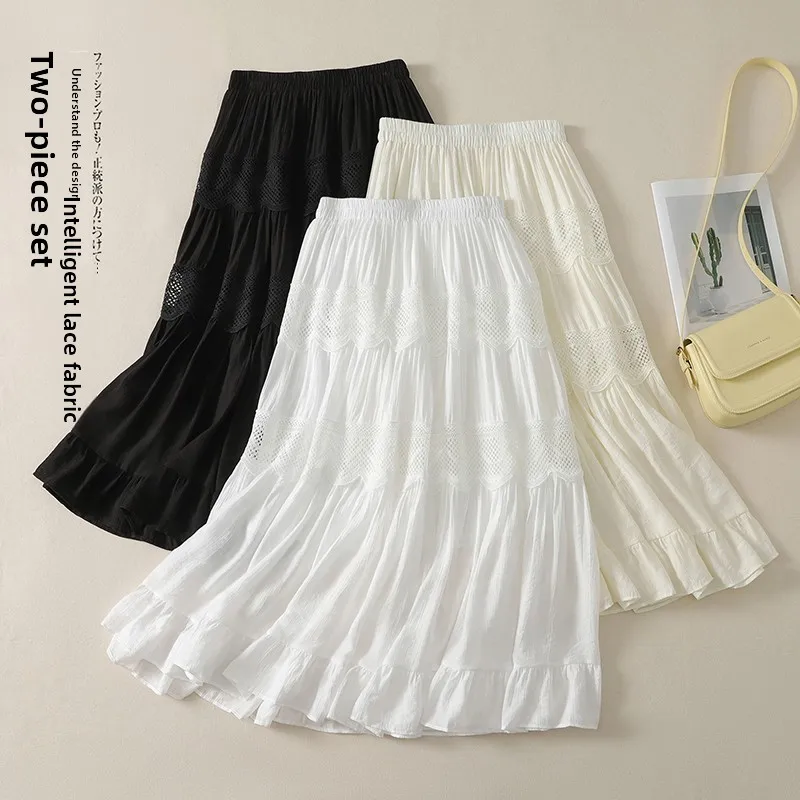New Style A-Line Skirt with Cake Design Elastic Waist Gored Skirt Women's Pure Color Splicing Skirt Summer Thin C...
New Style A-Line Skirt with Cake Design Elastic Waist Gored Skirt Women's Pure Color Splicing Skirt Summer Thin C...