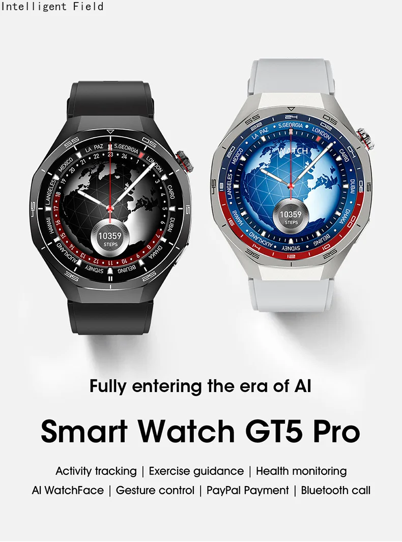 Новые умные часы GT5 Pro 466*466, сверхдлительный режим ожидания, IP68, водонепроницаемый, мультиспортивный режим, GPS-трекер сердечного ритма и кислорода в крови
Новые умные часы GT5 Pro 466*466, сверхдлительный режим ожидания, IP68, водонепроницаемый, мультиспортивный режим, GPS-трекер сердечного ритма и кислорода в крови