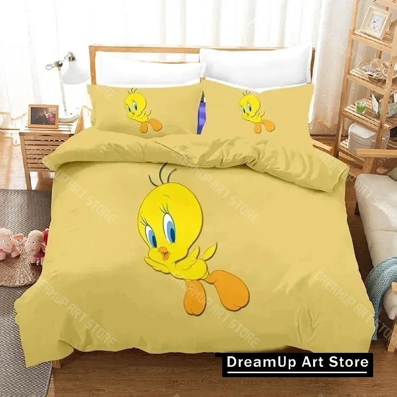 3D Print Fashion Cartoon Tweetys Bird Bedding Set Boys Girls Twin Queen King Size Duvet Cover Pillowcase Bed boys Adult Bedroom
3D Print Fashion Cartoon Tweetys Bird Bedding Set Boys Girls Twin Queen King Size Duvet Cover Pillowcase Bed boys Adult Bedroom