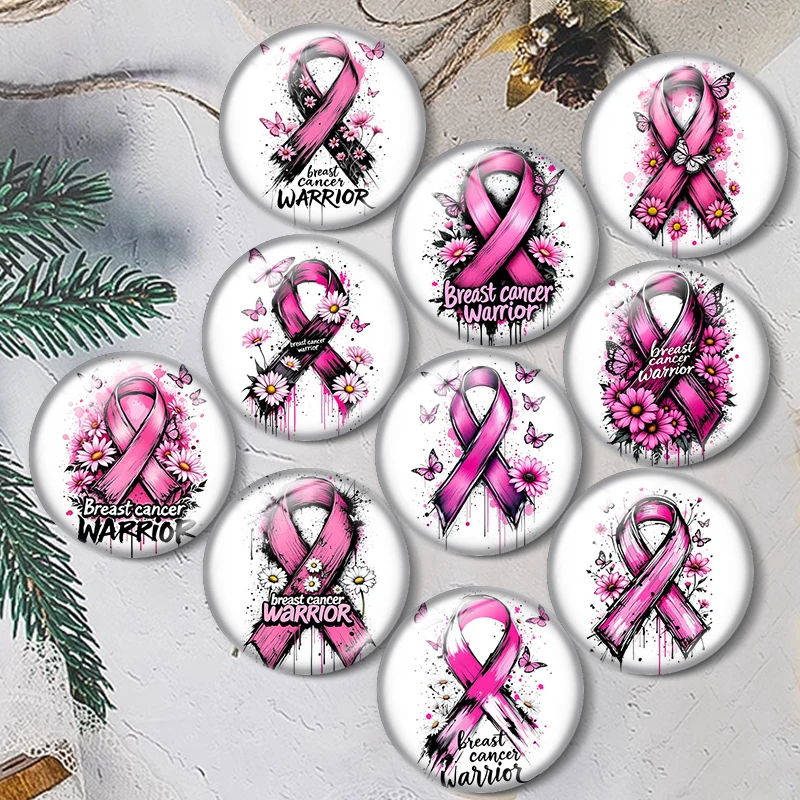 Breast Cancer Pink Ribbon 12mm/16mm/18mm/25mm Round Photo Glass Cabochon Demo Flat Back Making findings
Breast Cancer Pink Ribbon 12mm/16mm/18mm/25mm Round Photo Glass Cabochon Demo Flat Back Making findings