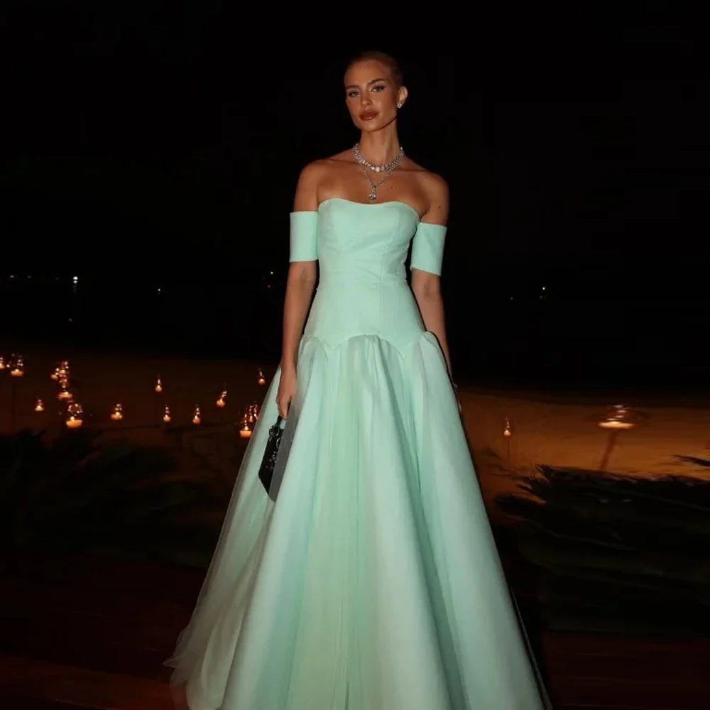 Bowith Elegant Strapless Prom Dresses A-Line Mint Green Off the Shoulder Evening Dresses Customized Party Gown for Banquet
Bowith Elegant Strapless Prom Dresses A-Line Mint Green Off the Shoulder Evening Dresses Customized Party Gown for Banquet