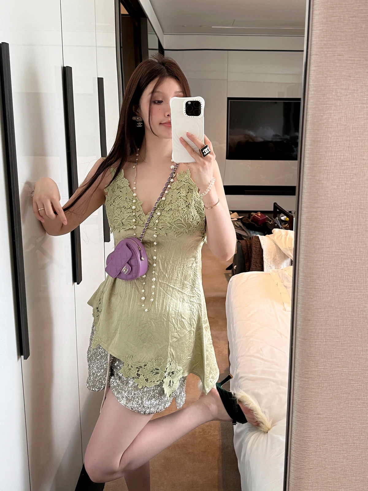 Sparkling ort Pants Pure Desire Spicy Girl Design Slimming Versatile Faionable Hot Pants Casual Pants Women's Faion
Sparkling ort Pants Pure Desire Spicy Girl Design Slimming Versatile Faionable Hot Pants Casual Pants Women's Faion