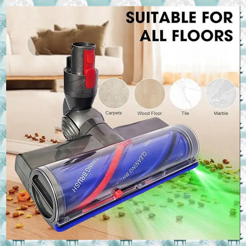 Caci Upgrade Anti-Tangle Cleaner Head Kit For Dyson V7 V8 V10 V11 V15 Vacuum Attachments With LED Dust Detection
Caci Upgrade Anti-Tangle Cleaner Head Kit For Dyson V7 V8 V10 V11 V15 Vacuum Attachments With LED Dust Detection