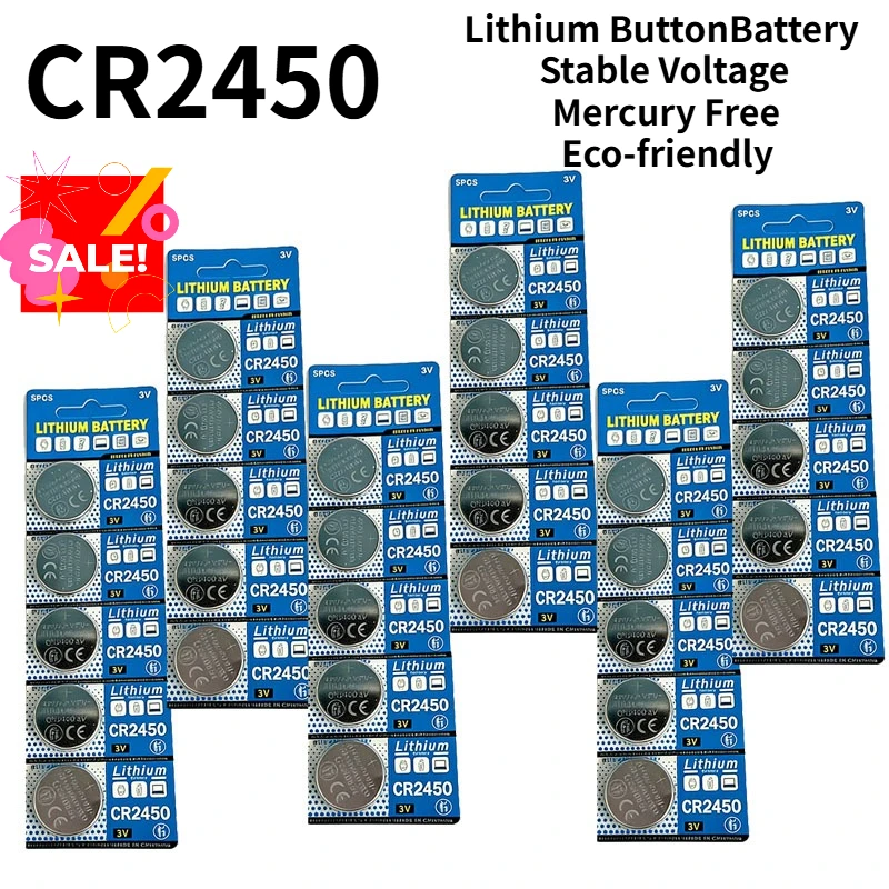 3V CR2450 button battery CR2450 5029LC LM2450 DL2450 BR2450 600mAh lithium battery coin watch battery
3V CR2450 button battery CR2450 5029LC LM2450 DL2450 BR2450 600mAh lithium battery coin watch battery