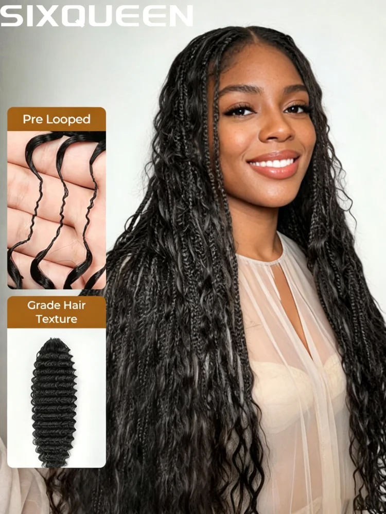 Pre Separated Deep Wave Crochet Wigs Human Hair Feather Crochet Human Hair Extension Knotless Lightweight Reusable For Blakc Women
Pre Separated Deep Wave Crochet Wigs Human Hair Feather Crochet Human Hair Extension Knotless Lightweight Reusable For Blakc Women