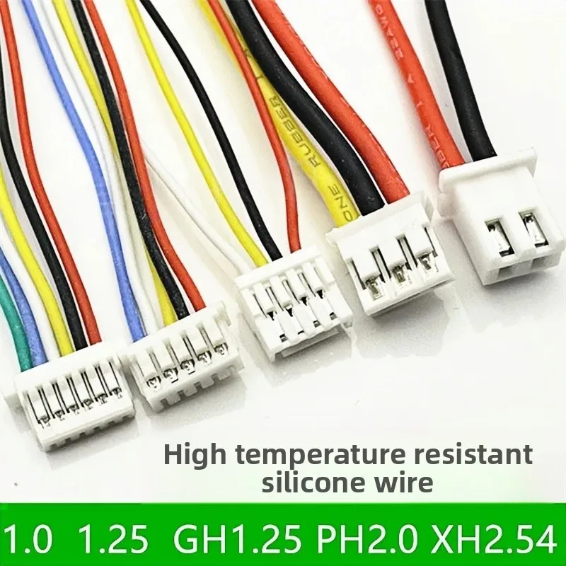SH1.0/MX1.25/GH1.25/PH2.0/XH2.54mm 2P 3P 4P 5P 6Pin 200C 3KV High Temperatureistant Ultra-Soft Silicone Wire for RC Electronics
SH1.0/MX1.25/GH1.25/PH2.0/XH2.54mm 2P 3P 4P 5P 6Pin 200C 3KV High Temperatureistant Ultra-Soft Silicone Wire for RC Electronics