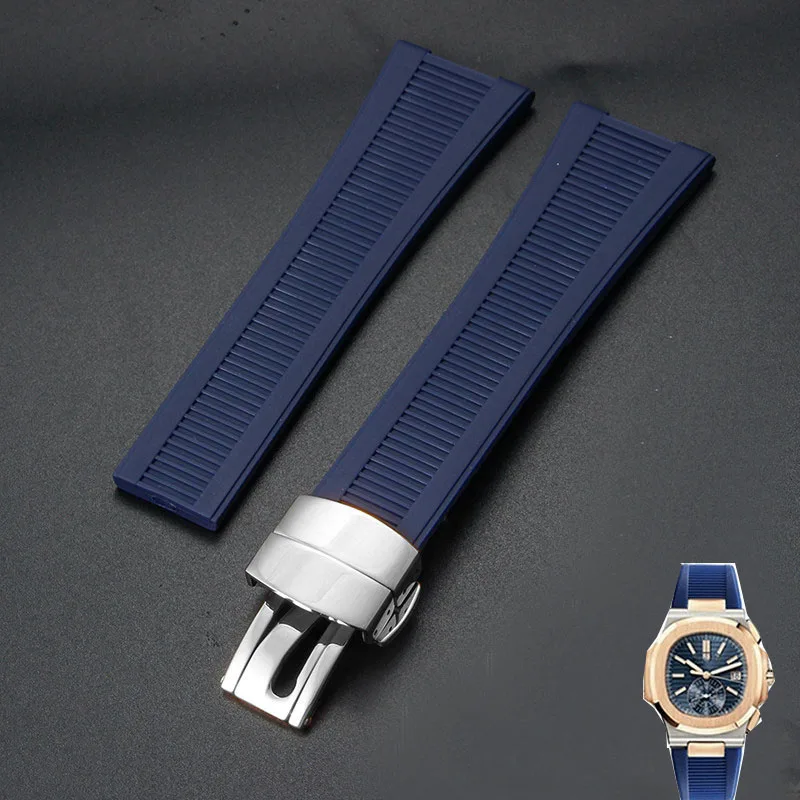 High Quality Silicone Rubber Watchband For Patek Philippe Nautilus Series 5711 5712 5980 Waterproof Watch Strap Bracelet Male
High Quality Silicone Rubber Watchband For Patek Philippe Nautilus Series 5711 5712 5980 Waterproof Watch Strap Bracelet Male