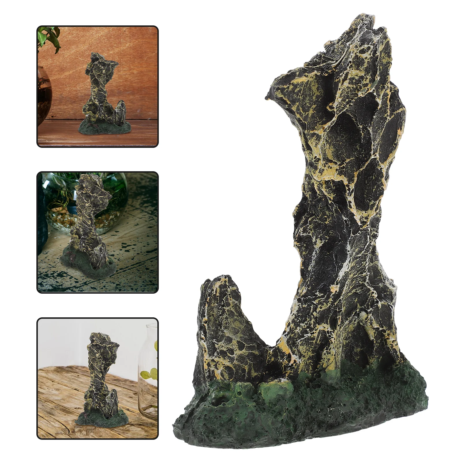 Aquarium Rockery Stone Ornament Resin Mountain View Fish Tank Decoration Artificial Tree Rock Cave for Fish and Shrimp Shelter A
Aquarium Rockery Stone Ornament Resin Mountain View Fish Tank Decoration Artificial Tree Rock Cave for Fish and Shrimp Shelter A