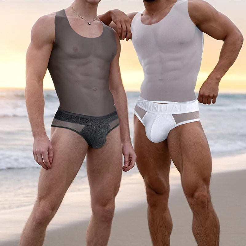 Men's Fully Transparent Mesh Best-Selling GAY Highly Elastic Quick-Drying Breathable Slim-Fit Vest (Transparent Stretchy Stylish)
Men's Fully Transparent Mesh Best-Selling GAY Highly Elastic Quick-Drying Breathable Slim-Fit Vest (Transparent Stretchy Stylish)