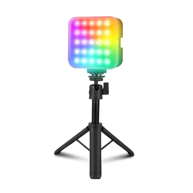Enhanced Photography Lighting RGB Video Light Magnetic Design With Desk Tripod Stand APP Control Rechargeable Battery
