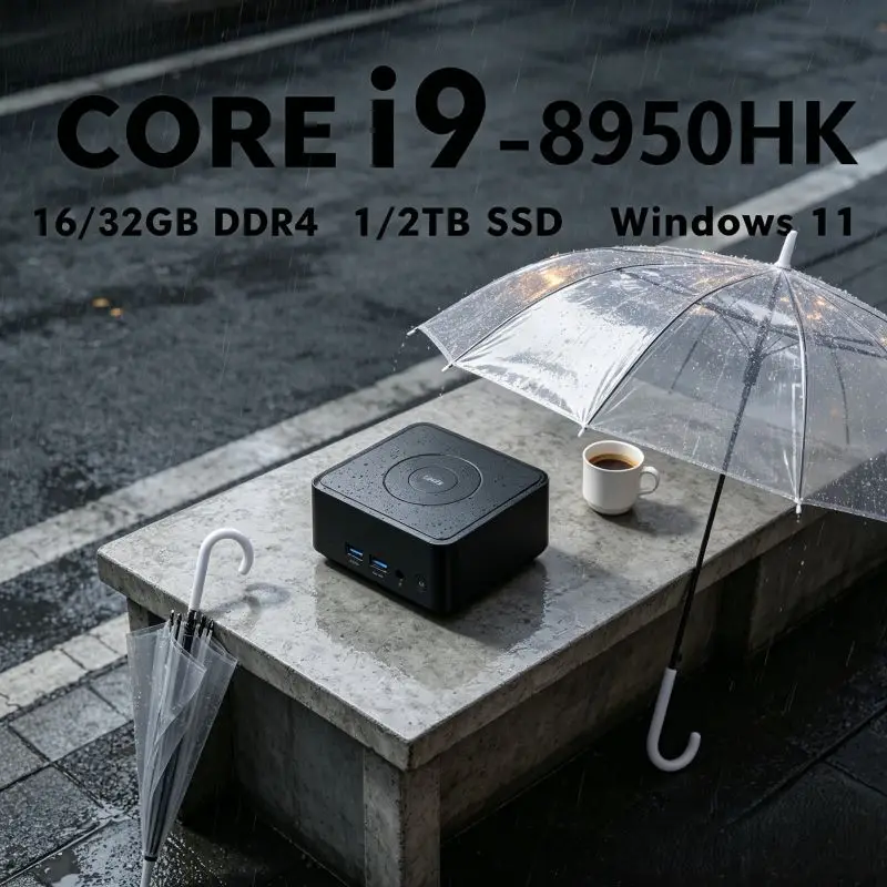 Windows 11 Mini PC Equipped Intel Core I9 8950HK,16GB RAM Optional 1TB/2TB SSD WiFi6 BT5.2 Delivers Clear 4K HD Out
Windows 11 Mini PC Equipped Intel Core I9 8950HK,16GB RAM Optional 1TB/2TB SSD WiFi6 BT5.2 Delivers Clear 4K HD Out