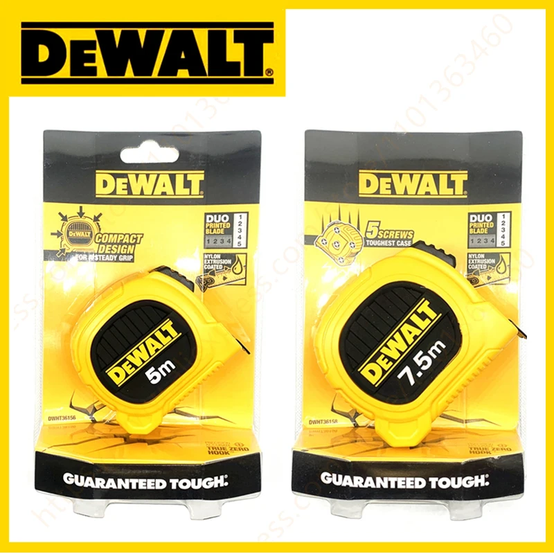 DEWALT tape measure 5m 7.5m scale wear-resistant measurement box shrinkage scale carpentry steel strip building decoration ruler
DEWALT tape measure 5m 7.5m scale wear-resistant measurement box shrinkage scale carpentry steel strip building decoration ruler