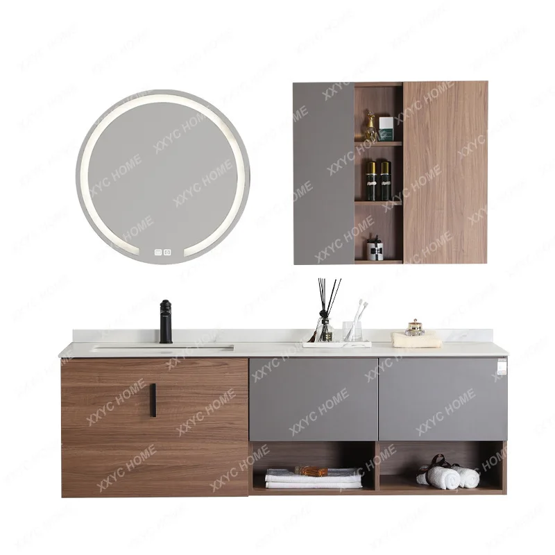 Bathroom Cabinet Stone Plate Wash Table American Smart Mirror Anti-Fog Large Size Locker Ceramic Washbasin
Bathroom Cabinet Stone Plate Wash Table American Smart Mirror Anti-Fog Large Size Locker Ceramic Washbasin